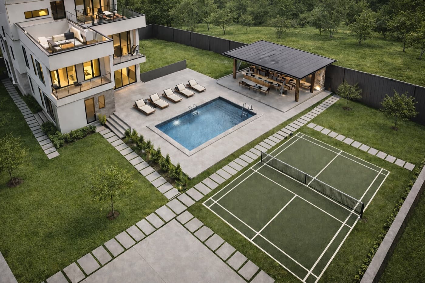 2 to 5 Bedroom Villa — main elevation